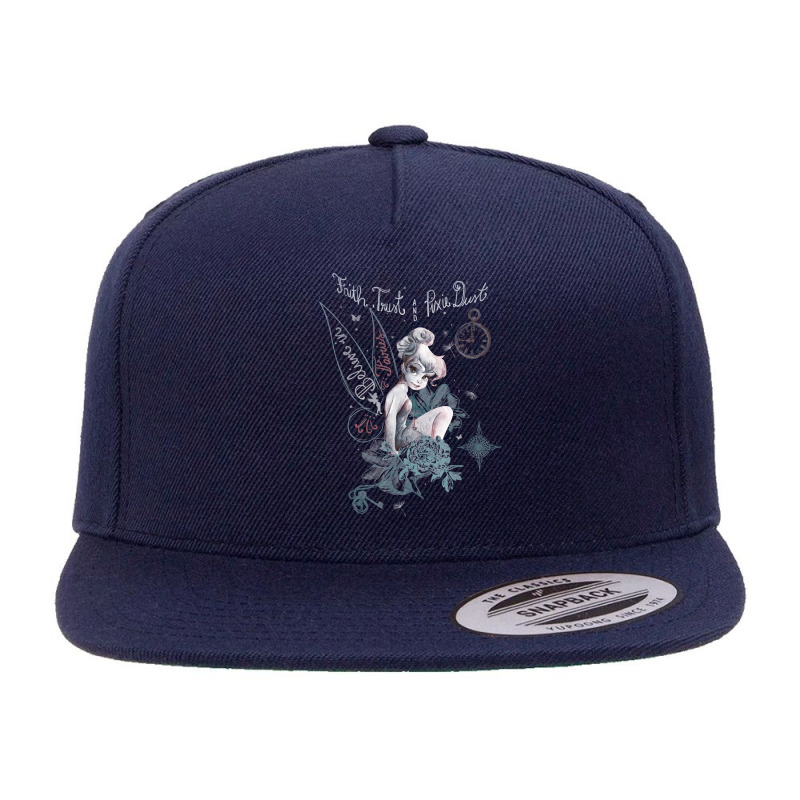 Tinkerbell Fairy - Believe Fairies - Faith Trust 5 panel snapback cap by ByronGFaulkner | Artistshot