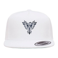 Night Sky Stars Phoenix Mythical Bird Rising Born Again 5 Panel Snapback Cap | Artistshot