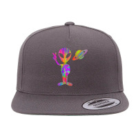 Alien Hippie Saturn Silhouette I Aliens Ufo Roswell Tie Dye 5 Panel Snapback Cap | Artistshot