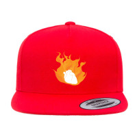 Heart On Fire 5 Panel Snapback Cap | Artistshot