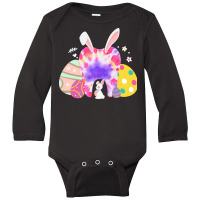 Aster Day Dental T  Shirt Dental Cute Tooth Bunny Ears Easter Day Dent Long Sleeve Baby Bodysuit | Artistshot