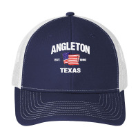 Angleton Texas Tx Usa Stars & Stripes Vintage Style Pa Trucker Cap | Artistshot