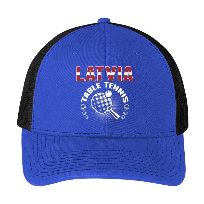 Latvia Table Tennis Fans Jersey Latvian Ping Pong Lovers Tank Top Pa Trucker Cap by cm-arts | Artistshot