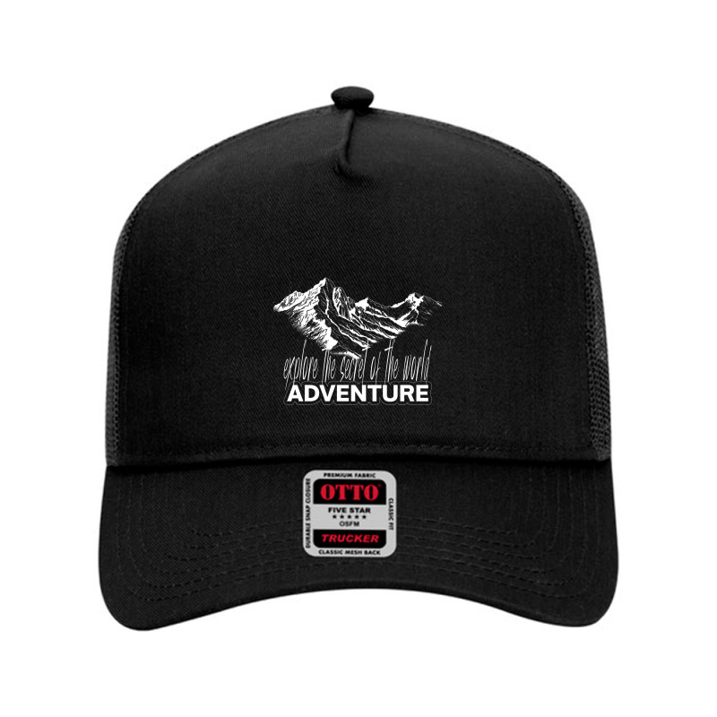 Adventure Mesh Back Trucker Hat by izza store | Artistshot