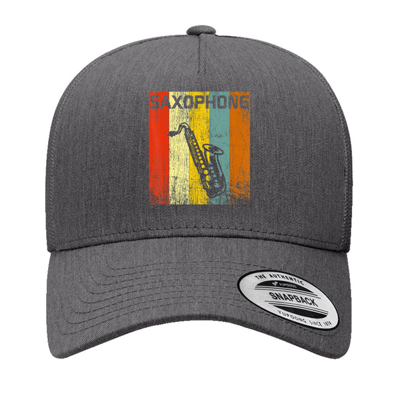 Saxophone Vintage Sax Lover 70s 80s Style Yupoong Trucker Cap by hongquangd | Artistshot