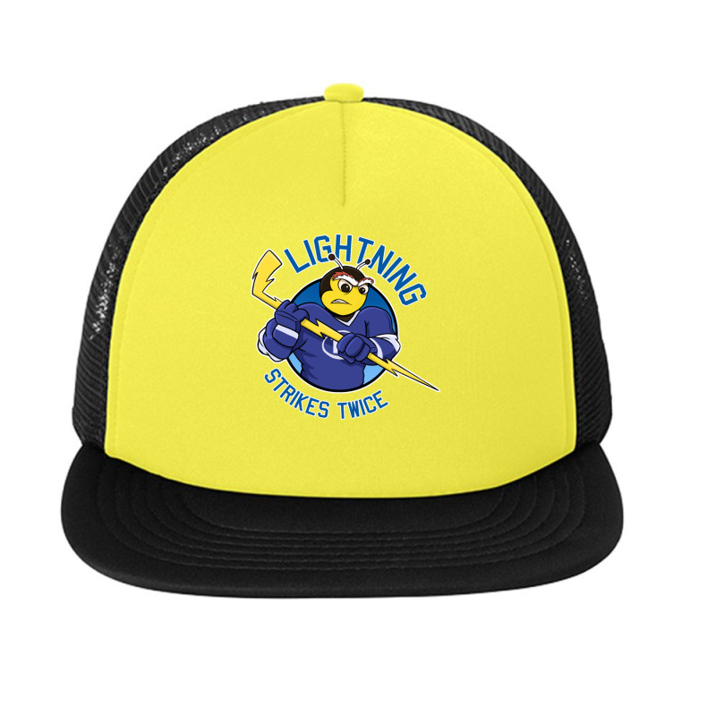 Lightning Strikes Twice Hockey Champions Thunderbug Foam Snapback hat by SparkleTzeremes | Artistshot