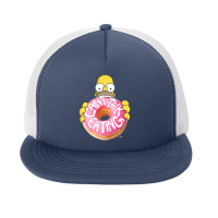 The Simpsons Homer Can't Talk Eating Donut Foam Snapback Hat | Artistshot