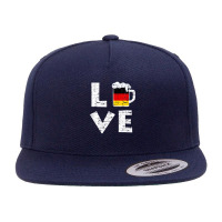 Funny Love Beer Oktoberfest Tshirt 5 Panel Snapback Cap | Artistshot