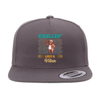 Grillin' Like A Villain Cookout Bbq Funny Barbecue Grilling T Shirt 5 Panel Snapback Cap | Artistshot