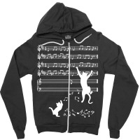 A Collapse Of Music Notes Zipper Hoodie | Artistshot