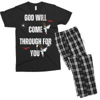 God Will Come Through For You Men's T-shirt Pajama Set | Artistshot