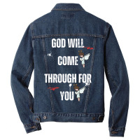 God Will Come Through For You Men Denim Jacket | Artistshot