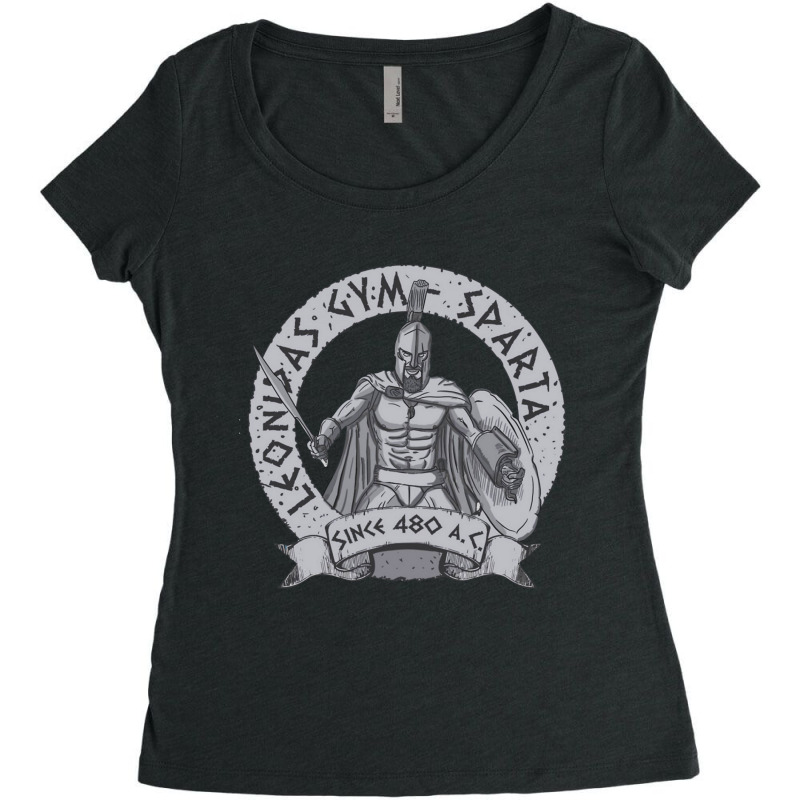 Leonidas Spartans Gym Women's Triblend Scoop T-shirt by IONIQ | Artistshot