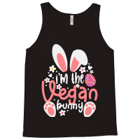 Vegan Design T  Shirt Bunny Ears I'm The Vegan Bunny Matching Easter V Tank Top | Artistshot