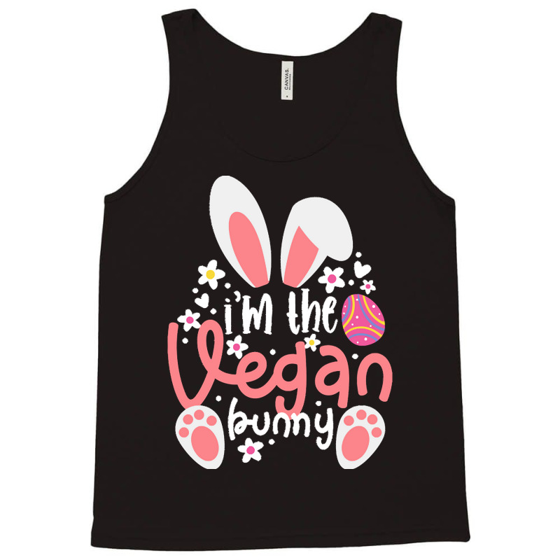 Vegan Design T  Shirt Bunny Ears I'm The Vegan Bunny Matching Easter V Tank Top by chuel332 | Artistshot