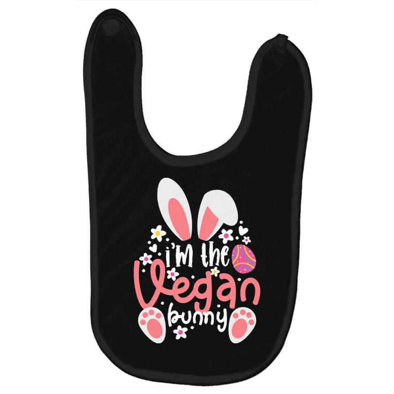 Vegan Design T  Shirt Bunny Ears I'm The Vegan Bunny Matching Easter V Baby Bibs by chuel332 | Artistshot