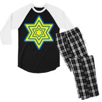 Jewish Star T  Shirtjewish Star T  Shirt Men's 3/4 Sleeve Pajama Set | Artistshot