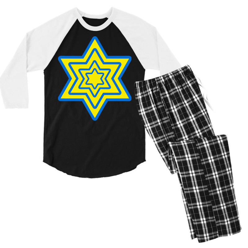 Jewish Star T  Shirtjewish Star T  Shirt Men's 3/4 Sleeve Pajama Set | Artistshot