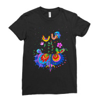 Rooster Art T  Shirthen And Rooster T  Shirt Ladies Fitted T-shirt | Artistshot