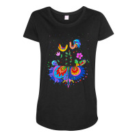 Rooster Art T  Shirthen And Rooster T  Shirt Maternity Scoop Neck T-shirt | Artistshot