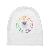 I Am Mostly Peace Love And Sheep Baby Beanies | Artistshot