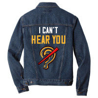 Deaf Awareness Gift Funny Deafness T Shirt Men Denim Jacket | Artistshot