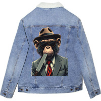 Classy, Quirky, And Totally Cool Unisex Sherpa-lined Denim Jacket | Artistshot