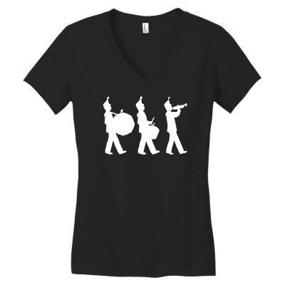 Leisure O Neck Marching Band Women's V-neck T-shirt Designed By Fanshirt