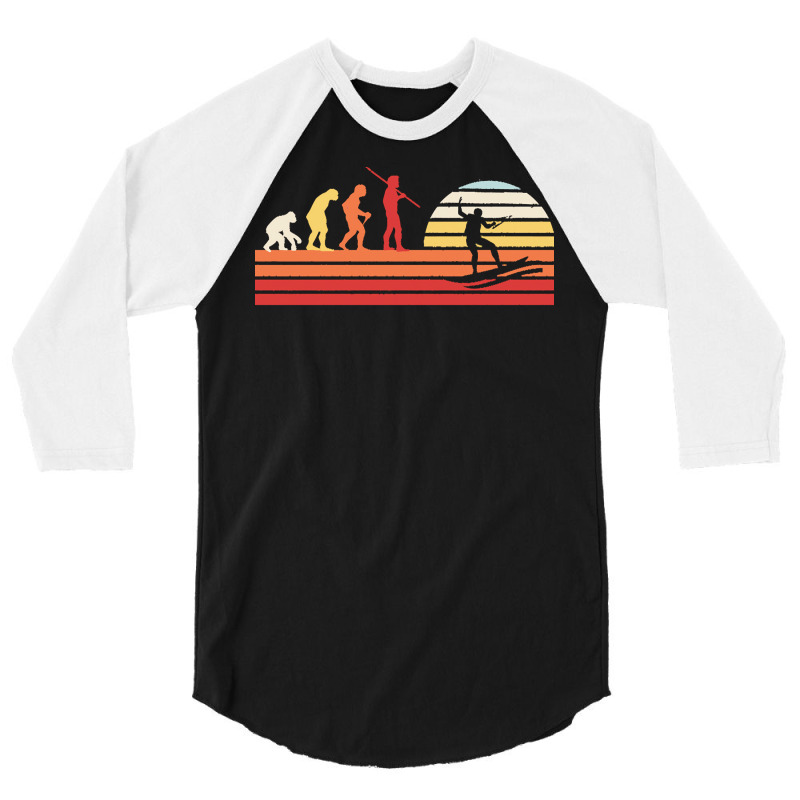 Wakeboarding T  Shirt Retro Wakeboarder Wakeboard   Vintage Wakeboardi 3/4 Sleeve Shirt | Artistshot