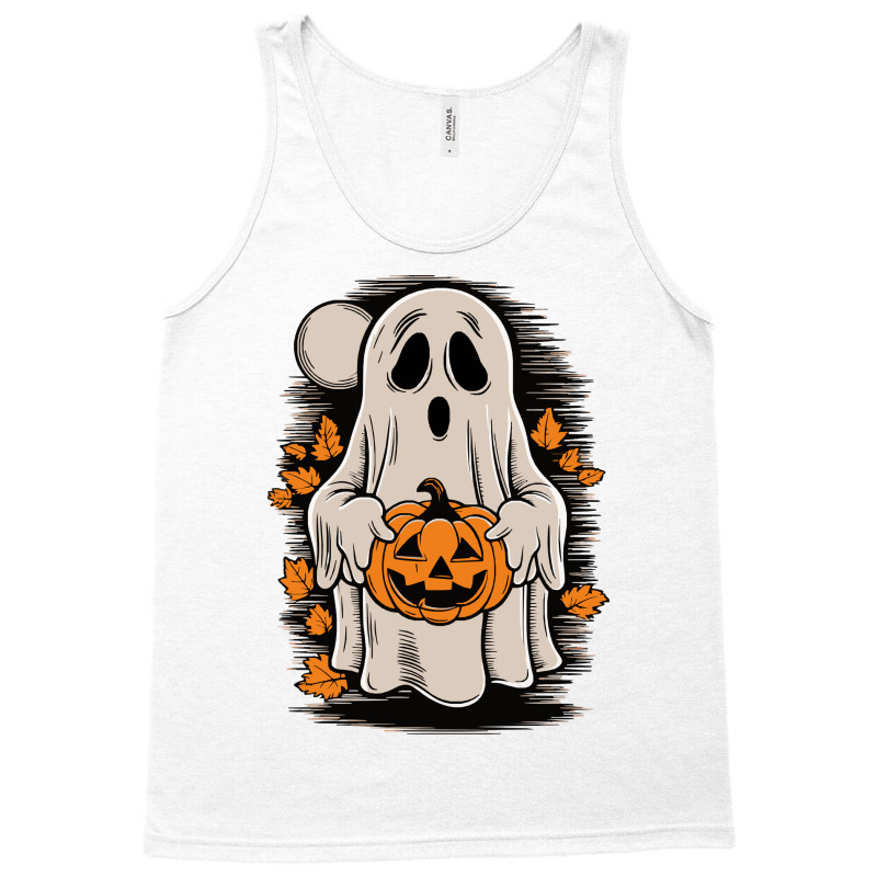 Ghost With Pumpkin, Halloween Tank Top by yashsap | Artistshot