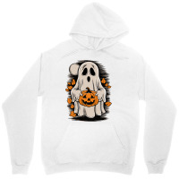 Ghost With Pumpkin, Halloween Unisex Hoodie | Artistshot