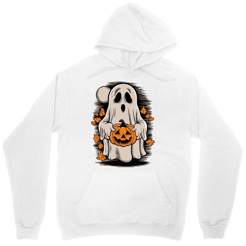 Ghost With Pumpkin, Halloween Unisex Hoodie by yashsap | Artistshot