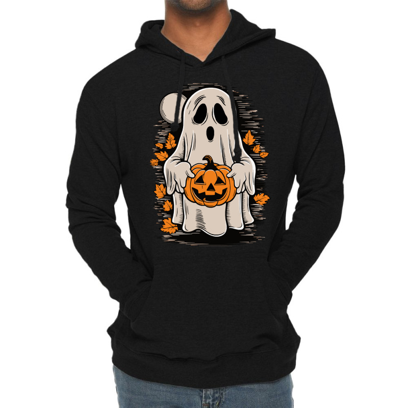 Ghost With Pumpkin, Halloween Lightweight Hoodie by yashsap | Artistshot