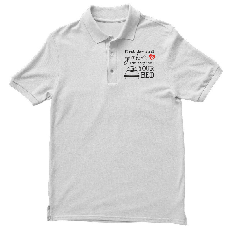 Yorkshire Terrier First They Steal Your Heart Then They Steal Your Bed Men's Polo Shirt by vip.pro123 | Artistshot