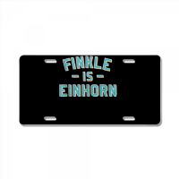 Finkle Is Einhorn Tank Top License Plate | Artistshot