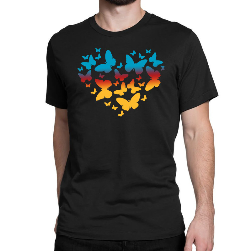 Butterfly Heart Classic T-shirt by autlu2024 | Artistshot