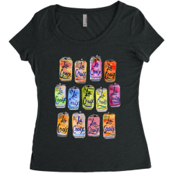 strawberry drink logo Women's Triblend Scoop T-shirt | Artistshot