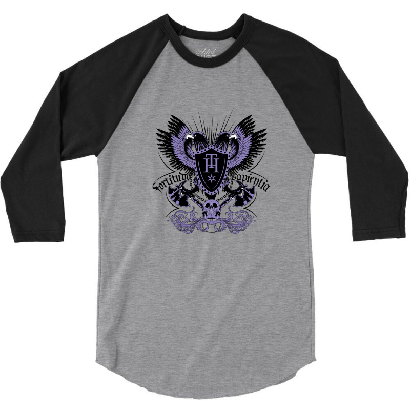 Eagle & Skull Vector 3/4 Sleeve Shirt | Artistshot