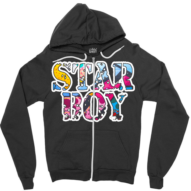 Urban Clothing T  Shirt Urban Style Star Boy Pattern T  Shirt Zipper Hoodie | Artistshot