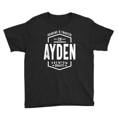 Ayden Personalized Name Birthday Gift Youth Tee Designed By Cidolopez
