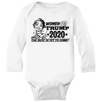 Women For Trump 2020 Face Mask Long Sleeve Baby Bodysuit | Artistshot