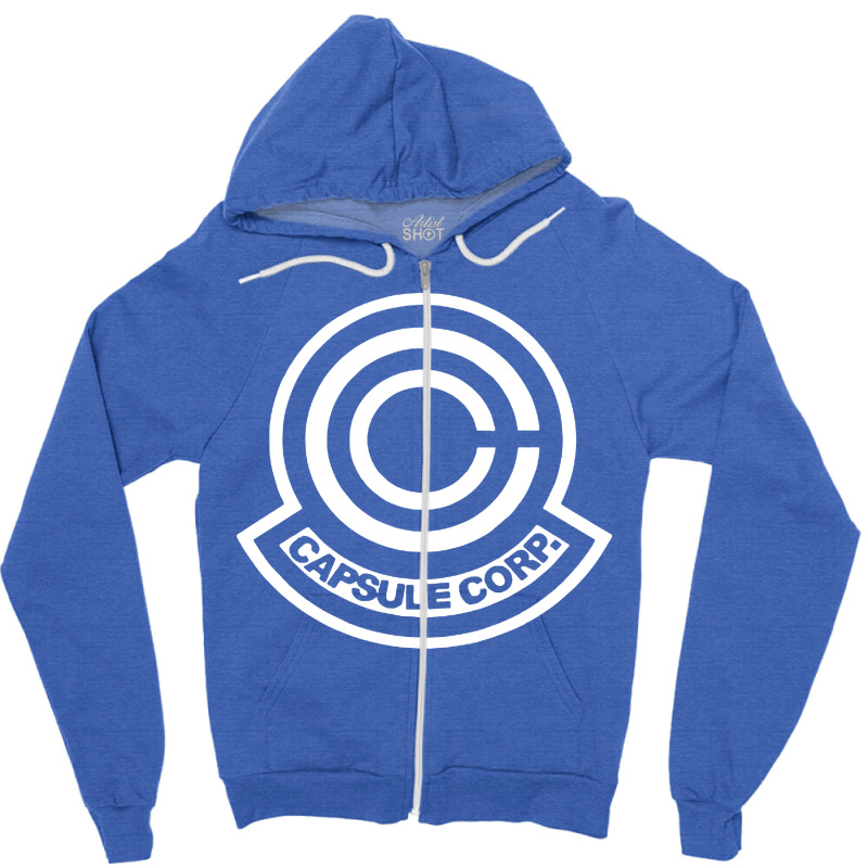 Capsule Corporation Classic Zipper Hoodie by zakytuntun | Artistshot