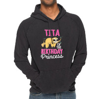 Tita Of The Birthday Princess Sloth Bday Party Celebration Vintage Hoodie | Artistshot