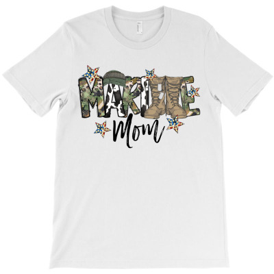 Marine Mom T-shirt Designed By Omer