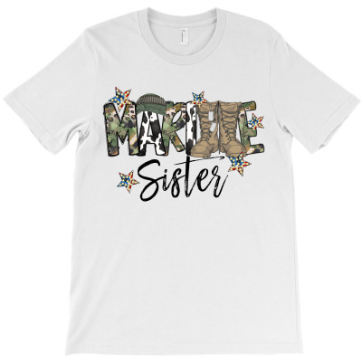 Marine Sister T-shirt Designed By Omer