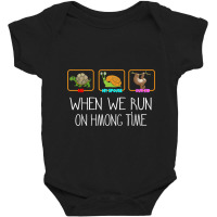 When We Run On Hmong Time Funny Sloth Men, Women & Kids Baby Bodysuit | Artistshot