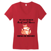 The Love Between  Aunt And Niece Knows No Distance  Fox 01 Women's V-neck T-shirt | Artistshot