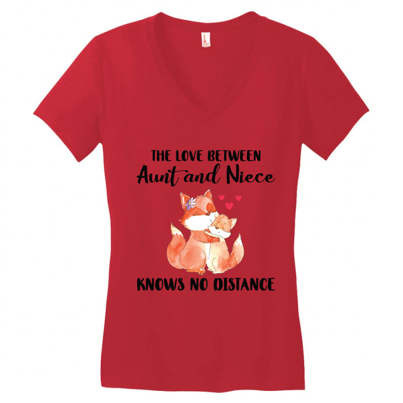 The Love Between  Aunt And Niece Knows No Distance  Fox 01 Women's V-Neck T-Shirt by vip.pro123 | Artistshot