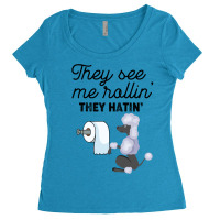 They See Me Rollin  They Hatin  Poodle Women's Triblend Scoop T-shirt | Artistshot