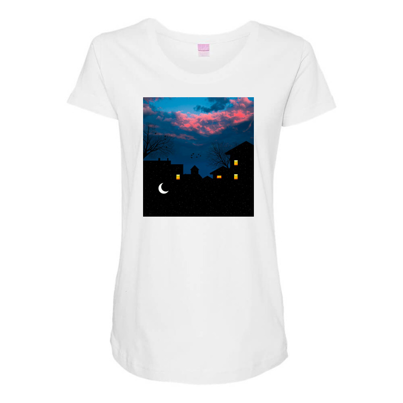 Moon Maternity Scoop Neck T-shirt | Artistshot